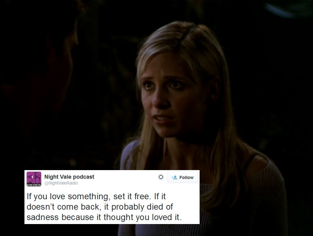 Night Vale tweet captions 27 BtVS screencaps captioned with Welcome to Night Vale tweets