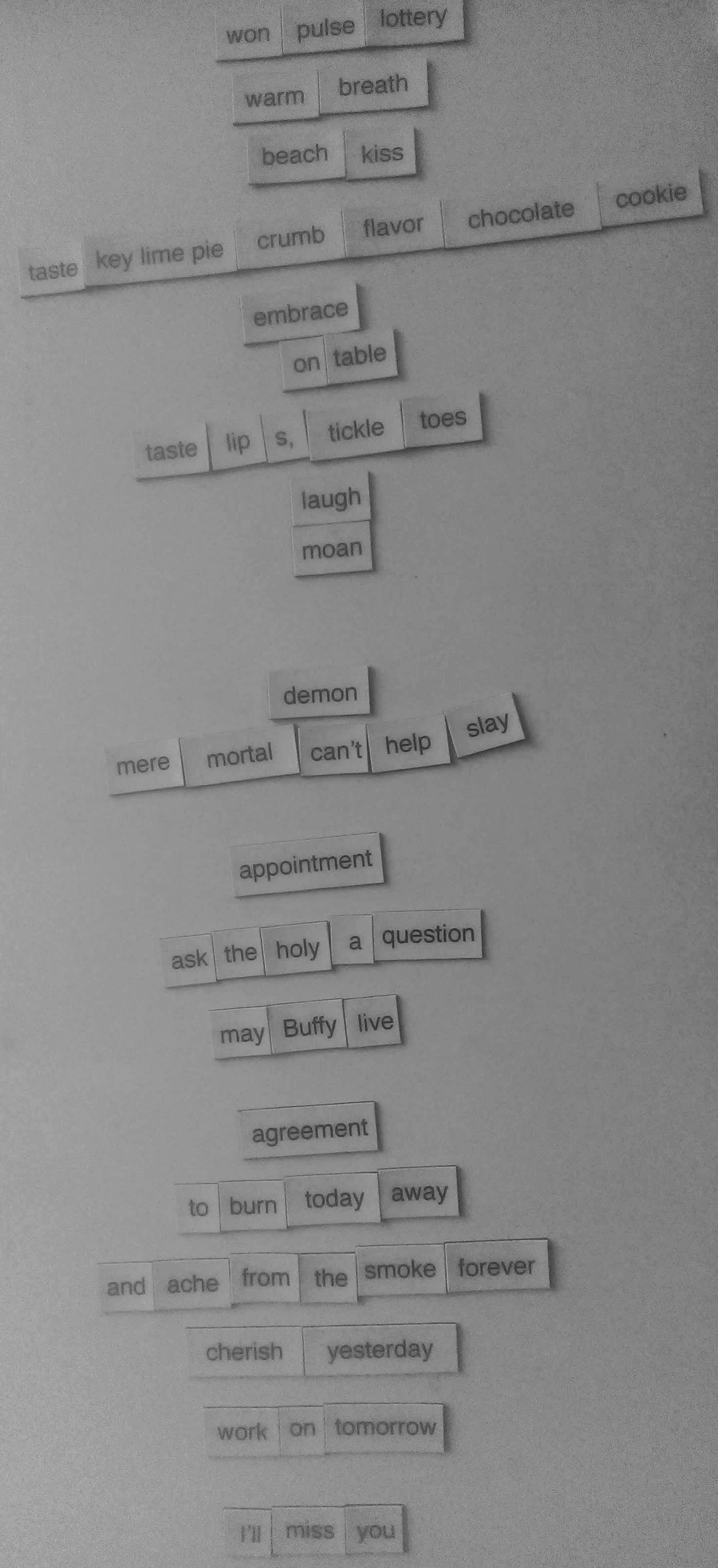 the above poem as seen on my fridge